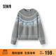 森馬（Semir）毛衣女冬小狗費爾島寬松插肩袖衣服2025俏皮軟糯毛衫109725107005