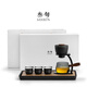叁旬無界磁吸自動泡茶壺功夫茶具套裝2026新款高檔輕奢茶盤茶具禮盒裝 無界自動茶具(禪風黑)+6個茶杯+黑陶茶盤