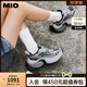 MIO【戚薇同款】米奧透氣老爹鞋厚底增高休閑運動(dòng)鞋輪胎鞋女鞋網(wǎng)面鞋 灰/白/黑色 37