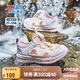 特步（XTEP）兒童童鞋女童小童速干輕便束尾扣沙灘鞋 純凈粉/雪青紫 33
