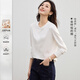 韓都衣舍高級感通勤風(fēng)圓領(lǐng)長(cháng)袖T袖女2025春秋款百搭簡(jiǎn)約時(shí)尚純棉短款上衣
