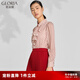 歌莉婭（GLORIA）Gloria/歌莉婭 新品  金線緞條雪紡波點(diǎn)衫  111C3D090 32D白底圓點(diǎn) L