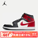 耐克（NIKE）女鞋AIR JORDAN1 MID女子AJ1復古緩震籃球鞋休閑板鞋 BQ6472-160 36.5