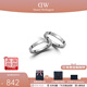 丹尼爾惠靈頓（DanielWellington）dw戒指女男 閃耀星辰情侶戒指素圈對戒 生日禮物送女友 典雅銀一對【碼數備注】