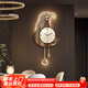 致匠心輕奢電視背景墻裝飾畫(huà)創(chuàng)意客廳鐘表掛畫(huà)時(shí)鐘格柵裝飾掛件餐廳壁燈 B-羽韻時(shí)計(jì) 50*97cm 雙層UV精雕+亞克力+立體金屬條掛墜小號(hào) 人體感應(yīng)燈畫(huà)(接電源220V+默認(rèn)暖光)