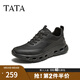 TATA厚底休閑運動(dòng)鞋男鞋透氣輕便復古老爹鞋2025夏新QGM01BM5 黑色 42
