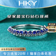 ?？ㄒ?HEEKAIYI戒指女士皇家藍寶石戒指奢侈首飾七夕情人節生日禮物送老婆送女友 藍寶石戒指18k金