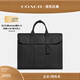 蔻馳（COACH）男士經(jīng)典標(biāo)志GOTHAM公事包真皮公文包商務(wù)電腦包通勤男包 黑色