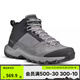 迪卡儂（DECATHLON）徒步鞋男鞋戶外休閑登山鞋男女防水防滑中幫春秋運(yùn)動(dòng)鞋鞋子 MH500 灰色-中幫-男款 42