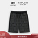 蔻馳（COACH）奧萊男士男裝經(jīng)典標志短褲 木炭灰色 經(jīng)典標識 M