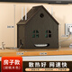 馨屹wifi路由器盒子收納盒網(wǎng)線(xiàn)客廳創(chuàng  )意新款電視機機頂盒無(wú)線(xiàn)光貓柜子 小房子款胡桃木色 38*34*22cm