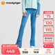 moodytiger兒童T恤滑冰服女童專(zhuān)業(yè)訓練服個(gè)性撞色春款滑冰男童運動(dòng)衣表演服 大西洋藍【滑冰褲】 170 cm
