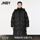 JNBY/江南布衣【波朗尼】秋冬中長(cháng)款羽絨服女水波紋連帽5OAC12630 001/本黑 S