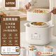 LOTOR電燉鍋4升大容量陶瓷燉鍋紫砂燉湯鍋家用煲湯全自動(dòng)電砂鍋 五膽蒸籠款(大膽+4個(gè)0.5L小膽+蒸籠 4.3L 電燉鍋