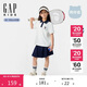 GAP【大小童同款】女童2025夏季新款吸濕速干短袖短裙套裝774580