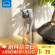 樂扣樂扣（LOCK&LOCK）人魚線塑料運動水杯夏天便攜水壺帶刻度提手男女水杯子700ML灰色