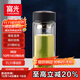 富光男女士雙層玻璃杯 高硼硅玻璃304茶隔水杯子 帶茶隔泡茶杯500ml