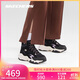 斯凱奇（Skechers）女鞋中幫厚底增高老爹鞋加絨保暖休閑運動(dòng)鞋熊貓鞋女靴167595