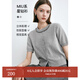 迪賽尼斯（DESIGNICE）2024夏季新款法式小香風(fēng)開衫圓領(lǐng)短袖灰色薄款毛針織衫女 灰色 L