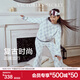 維多利亞的秘密（Victoria's Secret）宅度假奶舒絨秋冬家居服保暖舒適復古時(shí)尚女士睡衣套裝