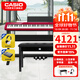 卡西歐（CASIO）電鋼琴便攜PX-S1100/PXS3100重錘88鍵智能觸屏火星紅成人專(zhuān)業(yè)考級 PX-S1100紅+原裝一體琴架+琴凳