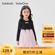 巴拉巴拉童裝兒童裙子女童連衣裙2025秋中幼童甜美拼接網(wǎng)紗裙208325111001