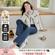 香影小香風(fēng)外套女2025年春秋裝新款米白色小個(gè)子高級感千金風(fēng)早秋 米色J833323 M