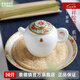 景德鎮(zhèn)陶瓷官方店家用小號(hào)茶壺手繪粉彩吉祥甜白釉單壺帶禮盒功夫茶具 綻放茶壺 150ml