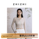 致知ZHIZHI 少年游 短開衫女2025夏季新款超薄針織衫隨性自由風(fēng) 霜杏米 L
