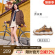 駱駝（CAMEL）王俊凱同款休閑鞋男2025春季厚底網(wǎng)面運動(dòng)鞋子情侶款新款透氣鞋 G25S171012B 芥末黃 女款 36