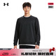 安德瑪（UNDERARMOUR）男子圓領(lǐng)高爾夫運動保暖抓絨衛(wèi)衣1373675 黑色001 L
