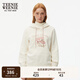 Teenie Weenie小熊女裝衛(wèi)衣冬季學(xué)院連帽簡(jiǎn)約休閑萌趣加絨保暖上衣 象牙白 M (165)