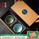 單亦汝瓷汝窯茶杯冰裂釉開(kāi)片可養(yǎng)功夫茶具主人杯高檔教師節(jié)禮物 玲瓏對(duì)杯【開(kāi)片可養(yǎng)】
