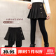 優(yōu)優(yōu)1點(diǎn)（Yoyo one）女童加絨打底褲秋冬假兩件褲裙春秋百褶裙秋裝裙褲兒童裙子打底裙 2130黑色【春秋款】 130cm