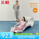 三槍?zhuān)═HREEGUN）【冬上新】秋衣秋褲男士套裝薄款抗靜電女士保暖內衣冬季打底睡衣 【萊卡純色款】男淺麻灰(圓領(lǐng)) L