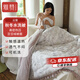 雅贊【商場(chǎng)同款】秋冬款水洗被子羽絲棉內膽免被套可機洗柔軟保暖 云裳（一面雙層紗 一面寶寶絨）-下劃選規格 1.5*2m冬被（5.6斤 15-20度左右）