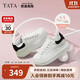 他她TATA奶油泡泡厚底小白鞋透氣增高板鞋WU501CM4 白/黑 38