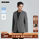 利郎【吸濕速干】空調服輕薄西服男外套皮膚衣夏季單西男士商務(wù)小西裝 灰色(G4XKF311SA) XL 175/88A