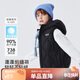 雪中飛兒童羽絨服輕薄外套馬甲男童女童冬季洋氣保暖秋冬童裝黑色110