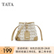 他她（TATA）復(fù)古老花水桶包女包包氣質(zhì)單肩包手提包春季新款X3383CX4 米杏/杏 F