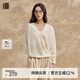 播花朵刺繡針織衫薄款2024女夏季商場同款鏤空罩衫上衣BDR2SD0755 W40本白 M