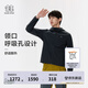 KOLON SPORT/可隆夾克 男子戶外運動連帽WINDFORCE防潑水透濕UPF50+防曬外套 LHJK5MN081-BK 黑色 XL 180/100A