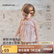 babylove【清倉】女寶寶吊帶背心夏季純棉紗布無袖t恤嬰幼兒洋氣甜美上衣