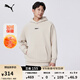 彪馬（PUMA）加絨純色秋冬衛衣套頭衫男女情侶長(cháng)袖連帽運動(dòng)上衣534364 仙人掌色-41 L (180/100A)