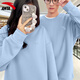 安踏休閑衛(wèi)衣男女同款2025新款秋裝運動服情侶衛(wèi)衣寬松套頭衫 【常規(guī)款】8712-3蒙塵藍 M /170