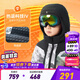 安踏兒童羽絨服男小童裝2023年冬季加厚保暖防潑水潮流眼鏡款上衣外套 夢(mèng)幻黑-1 110 cm