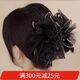 向晚發(fā)夾網(wǎng)紗花朵羽毛抓夾女增發(fā)量發(fā)卡高級(jí)感鯊魚夾大號(hào)發(fā)夾發(fā)飾
