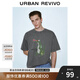 UR2025夏季新款男裝時(shí)尚休閑印花圖案棉質(zhì)短袖T恤UMV450072 冷灰 M