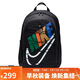 耐克（NIKE）男女雙肩包背包 大容量旅行包電腦書(shū)包休閑包HF7722-010 黑彩色