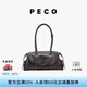 PECO989小丑保齡球包植鞣油蠟長(zhǎng)柄手拎腋下波士頓包女情人七夕禮物 玳瑁色頭層半樹膏小牛現(xiàn)貨